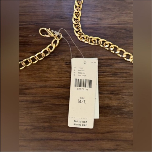 Anthropologie double chain coin belt size M/L main image 6